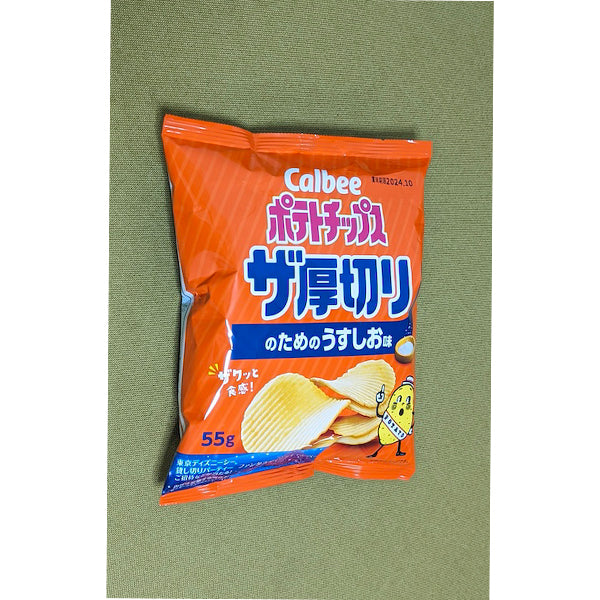 Callbee カルビー ポテトチップス ザ厚切り のためのうすしお味 55g
