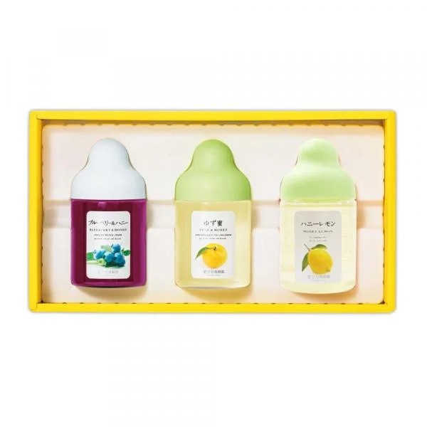 果汁蜜3本ギフトセット(ゆず蜜、ブルーベリー、レモン)L3P