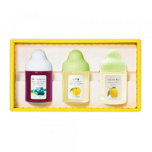 果汁蜜3本ギフトセット(ゆず蜜、ブルーベリー、レモン)L3P