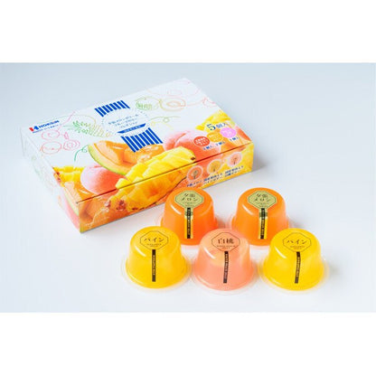 北辰フーズ   夕張メロンゼリー＆フルーツゼリーコレクション　5個入り