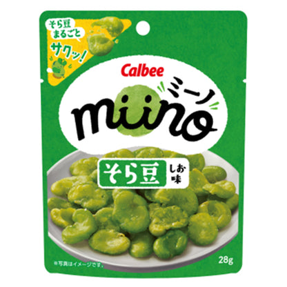 Callbee カルビー  miino（ミーノ） そら豆 しお味  28g