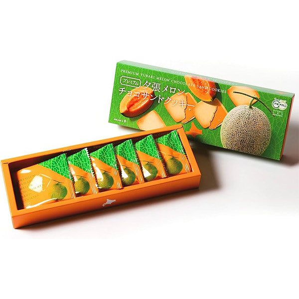 北見鈴木製菓  プレミアム夕張メロンチョコサンドクッキー6枚入