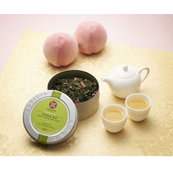 ルピシア 白桃烏龍 極品  50g 定番ラベル缶入