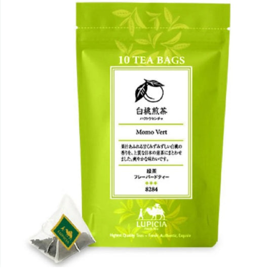 ルピシア 白桃煎茶 TB 袋入（2.5g×10個）-TBP8284