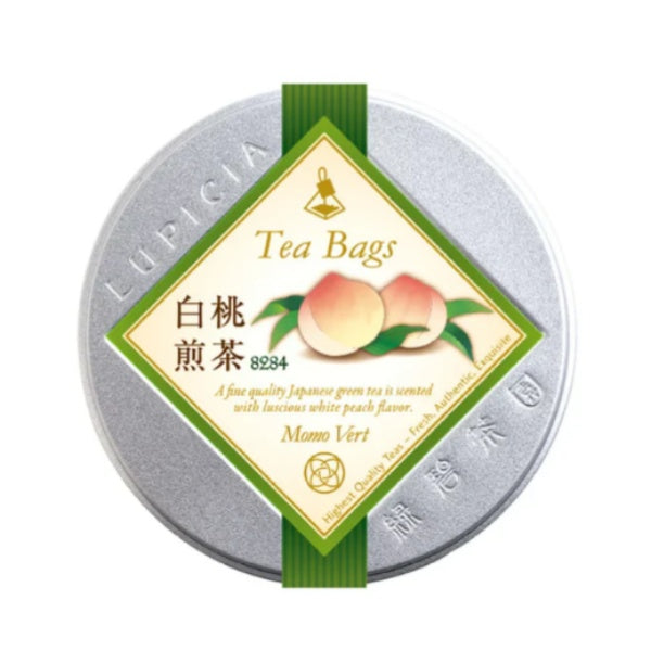 ルピシア 白桃煎茶 TB 缶入 （2.5g×10個）-8284