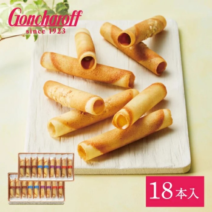 Goncharoff  コルベイユ（18本）焼き菓子　［ゴンチャロフ］ ロールクッキー