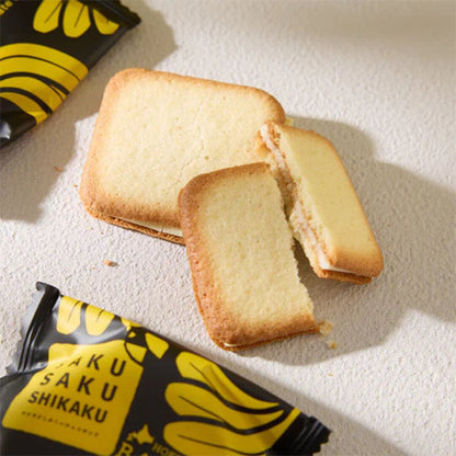 北見鈴木製菓 サクサクしかくいチョコサンド（バナナ）12枚入