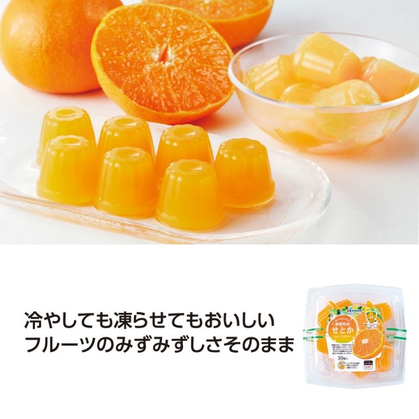 北辰フーズ   愛媛県産せとかひとくちゼリー 21g×10個