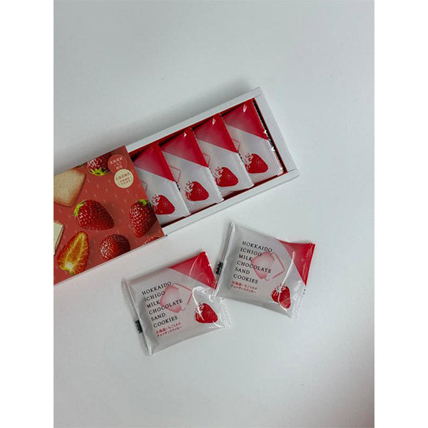 北見鈴木製菓 北海道いちごミルクチョコサンドクッキー6枚入
