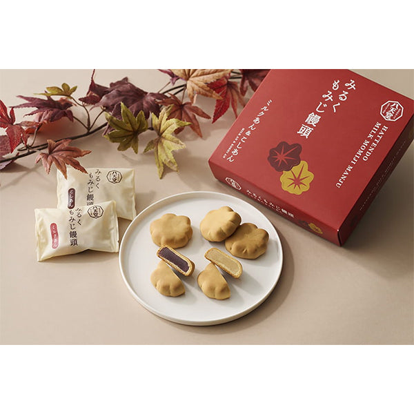 八天堂  みるくもみじ饅頭　ミルクあん＆こしあん