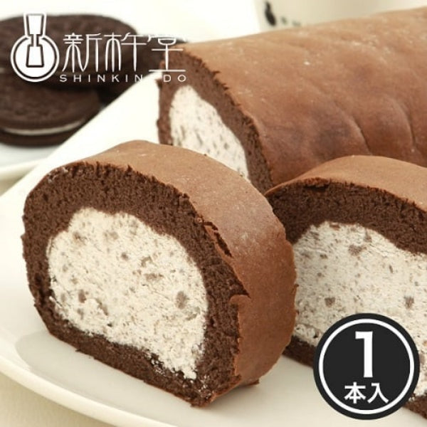 新杵堂 クッキー&クリームスターハーフロール1本