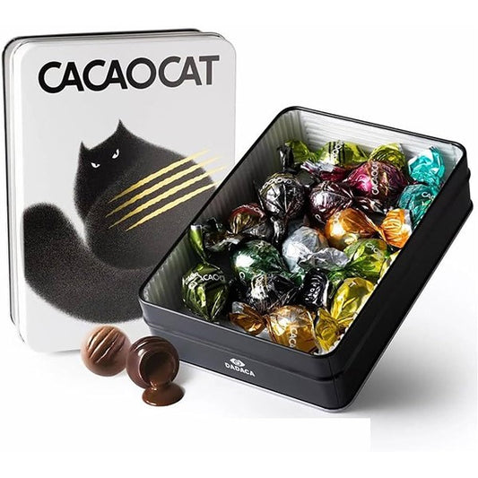 DADACA  CACAOCAT 缶 ミックス 14個入り  WHITE