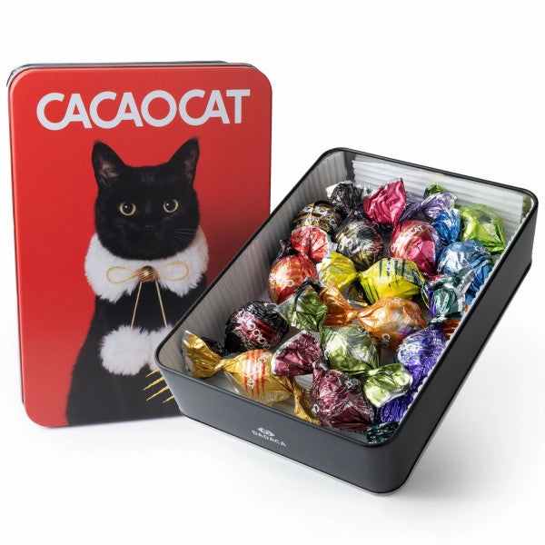 DADACA   CACAOCAT 缶 ミックス 14 個入り RED