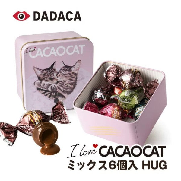 DADACA   CACAOCAT 缶 ミックス6個入り　HUG