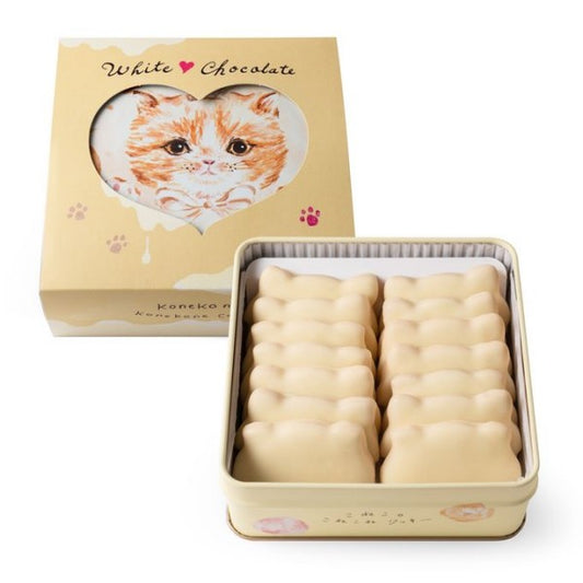 DADACA   こねこのこねこねクッキー缶 White chocolate  12枚入