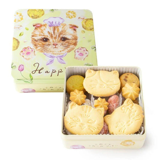 DADACA   こねこのこねこねクッキー缶 HAPPY