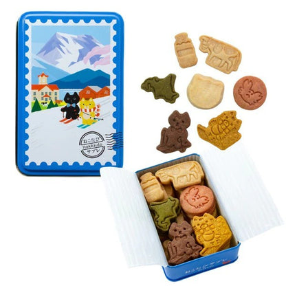 DADACA    【北海道エリア・オンラインストア限定】  ねこたびサブレ HOKKAIDO缶 SNOW 18個入