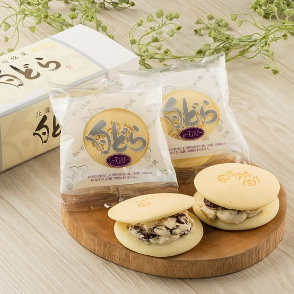 わらく堂 白どらレーズンバター4個入箱