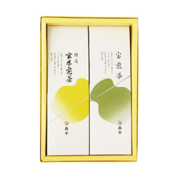 森半 宝煎茶・玄米煎茶セット/箱