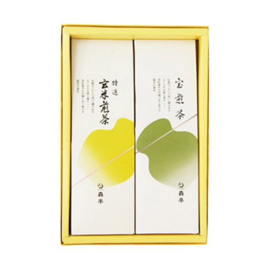 森半 宝煎茶・玄米煎茶セット/箱