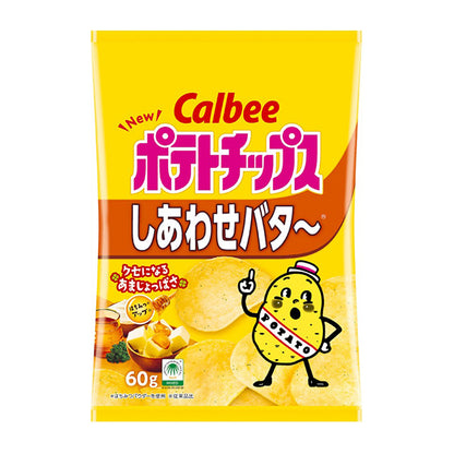 Callbee カルビー  ポテトチップス しあわせバタ～ 60g