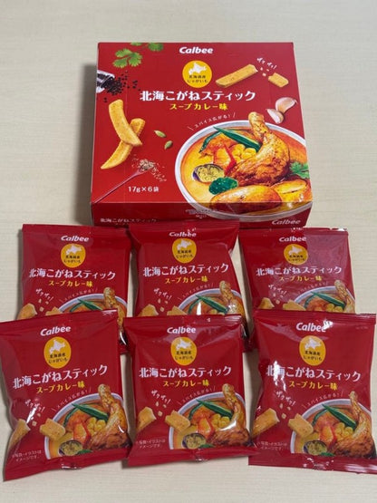 Callbee   カルビー　北海こがね　スープカレー味 17ｇ×6袋入