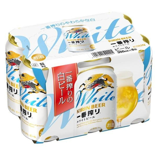 キリン一番搾りホワイトビール350ml 缶*6