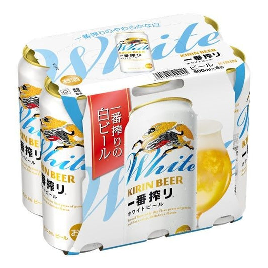 キリン一番搾りホワイトビール500ml 缶*6