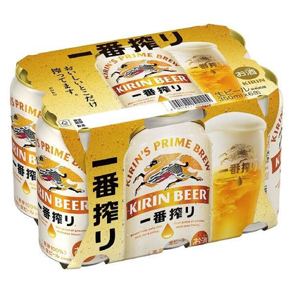 キリン一番搾り生ビール 350ml*6 缶