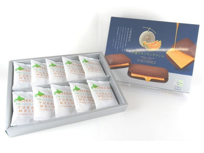 北見鈴木製菓夕張メロンラングドシャ ショコラ 10枚入り