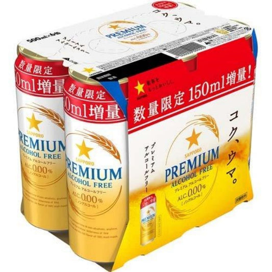 サッポロ　プレミアムアルコールフリー増量缶　６缶パック×４