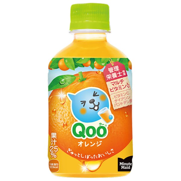 コカ・コーラ   ミニッツメイド Qooオレンジ   缶入160ML     PET280ML     PET425ML