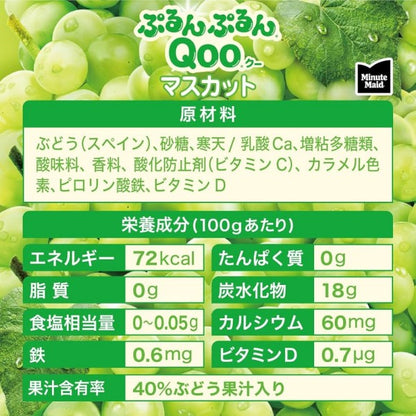 コカ・コーラ   ミニッツメイド ぷるんぷるんQooマスカット 125g