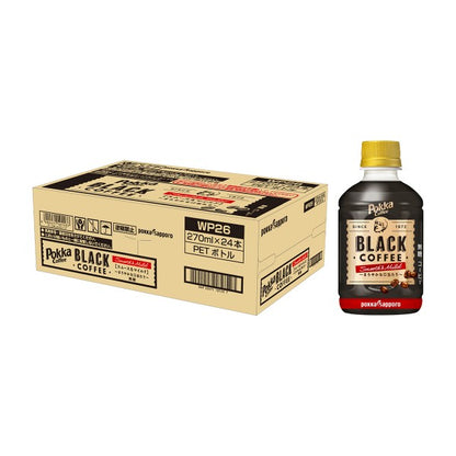 ポッカサッポロ  ポッカコーヒー ブラックスムース＆マイルド（270ml）