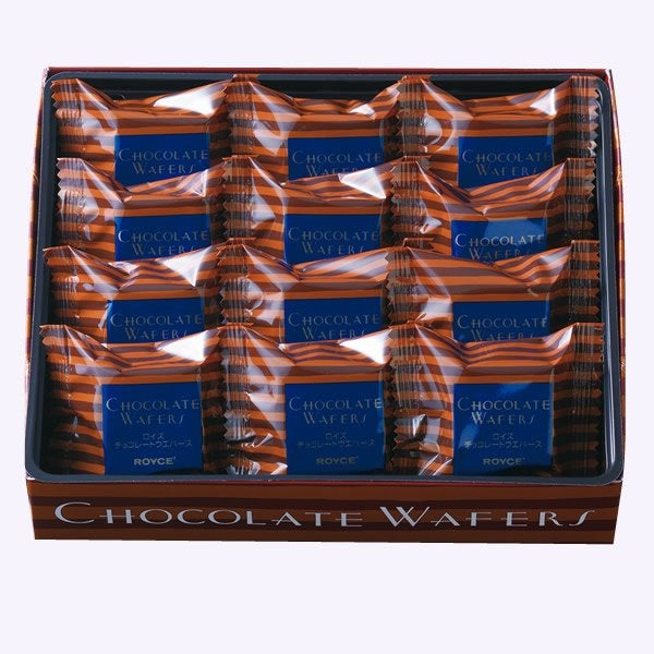 ロイズ　チョコレートウェハース　ヘーゼルクリーム　12枚入り