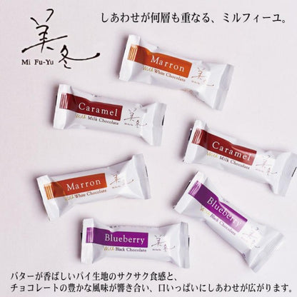石屋製菓  美冬（ブルーベリー、キャラメル、マロン）6個入