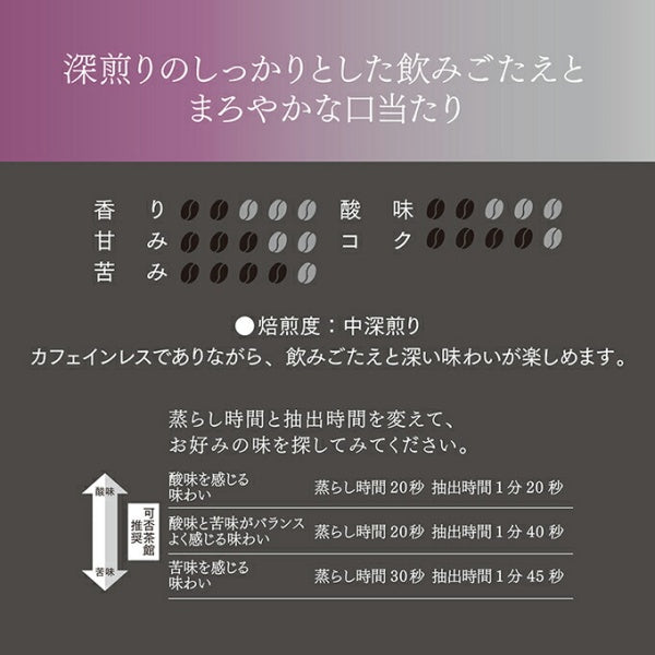 可否茶館　カフェインレスコーヒー　５P