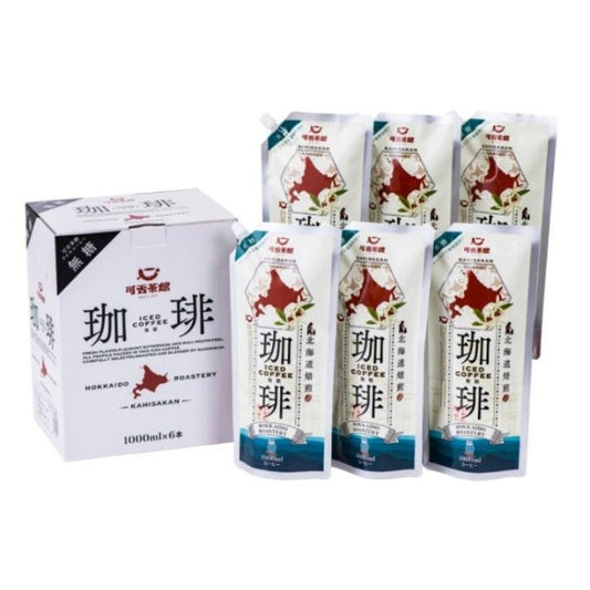 可否茶館　アルミパウチアイスコーヒーギフト(6本ｾｯﾄ）