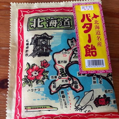 昭和製菓 北海道地図布バター飴110ｇ