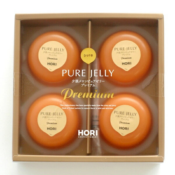 ホリ　夕張メロンピュアゼリー(プレミアム) 95g×4