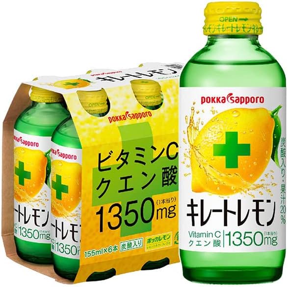 ポッカ キレートレモン 155ml瓶 6本セット