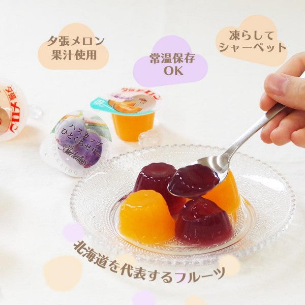 北辰フーズ   夕張メロン＆ハスカップひとくちゼリー  18個入