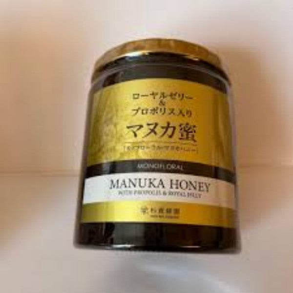 杉養蜂園ローヤルゼリー＆ﾌﾟﾛﾎﾟﾘｽ入りﾏﾇｶ蜜(500g瓶)