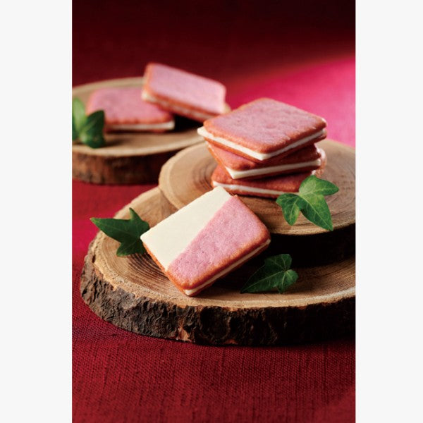 北見鈴木製菓  北海道いちごミルクラングドシャ 6枚入