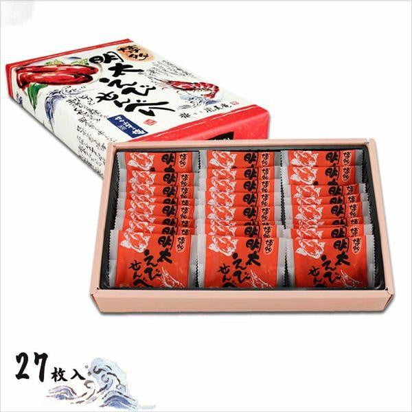 博多風美庵 博多明太えびせんべい  海老と明太子がピリッと辛いせんべい