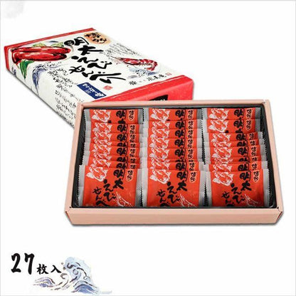 博多風美庵 博多明太えびせんべい  海老と明太子がピリッと辛いせんべい