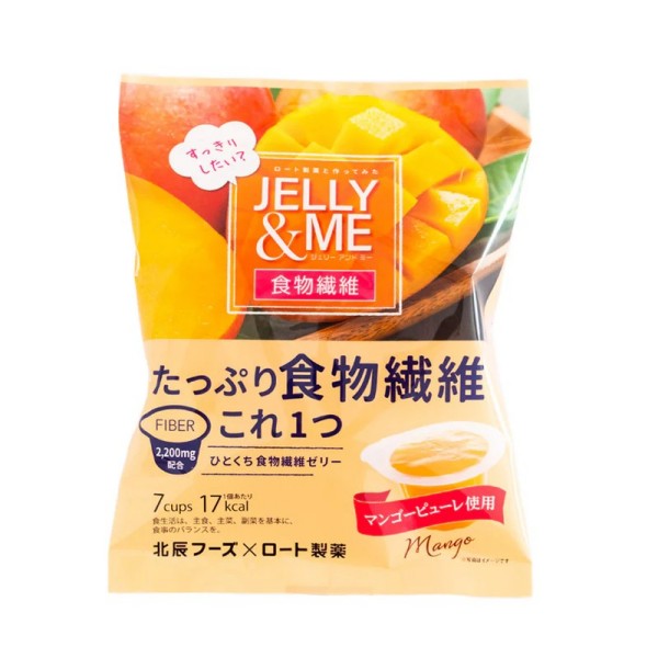 北辰フーズ  JELLY&ME食物繊維マンゴーゼリー 21ｇ×7個   栄養機能食品